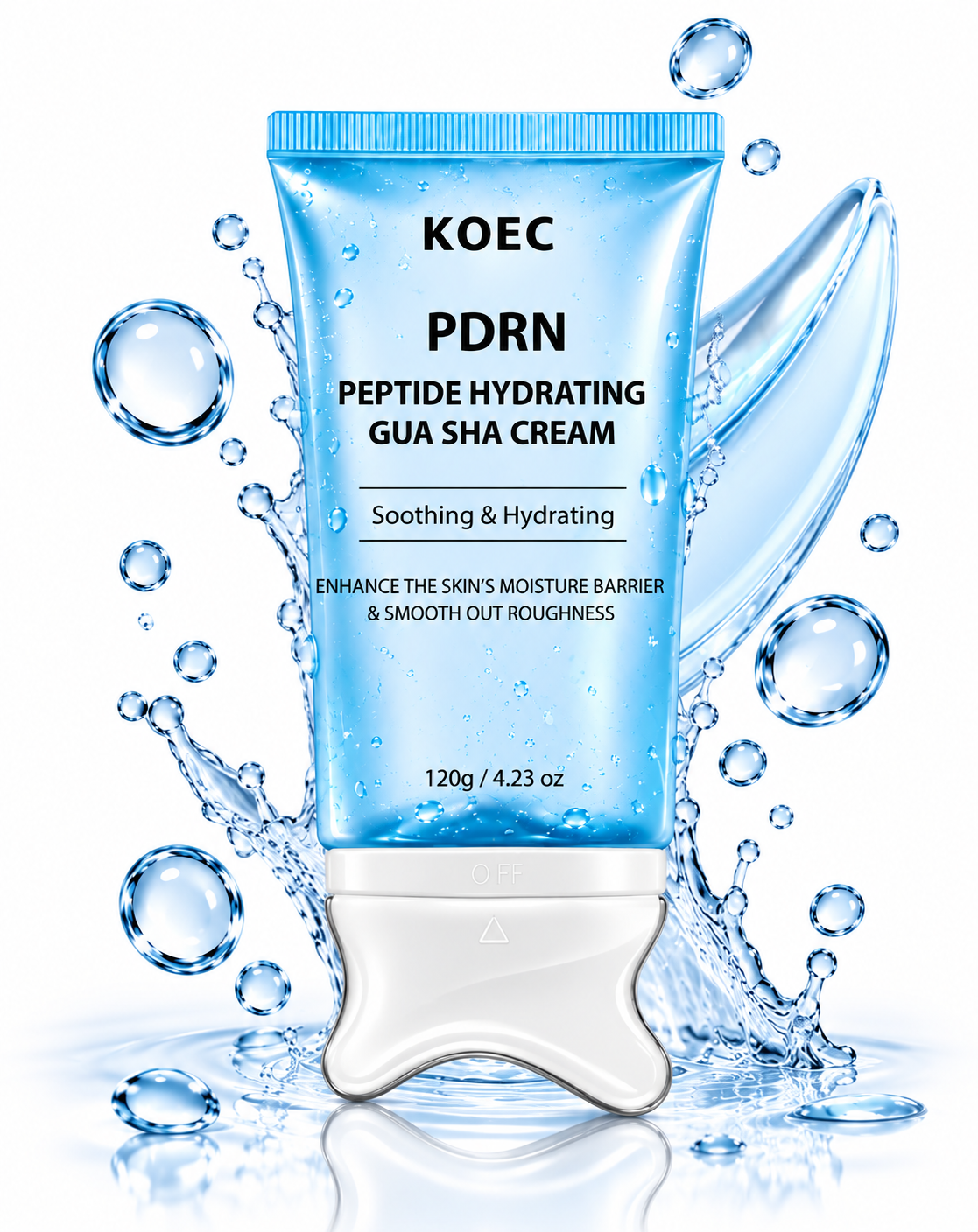 PDRN Peptide Hydrating Gua Sha Cream – anti-aging en huidherstel, Verbetering extracellulaire matrix en UV-schade
