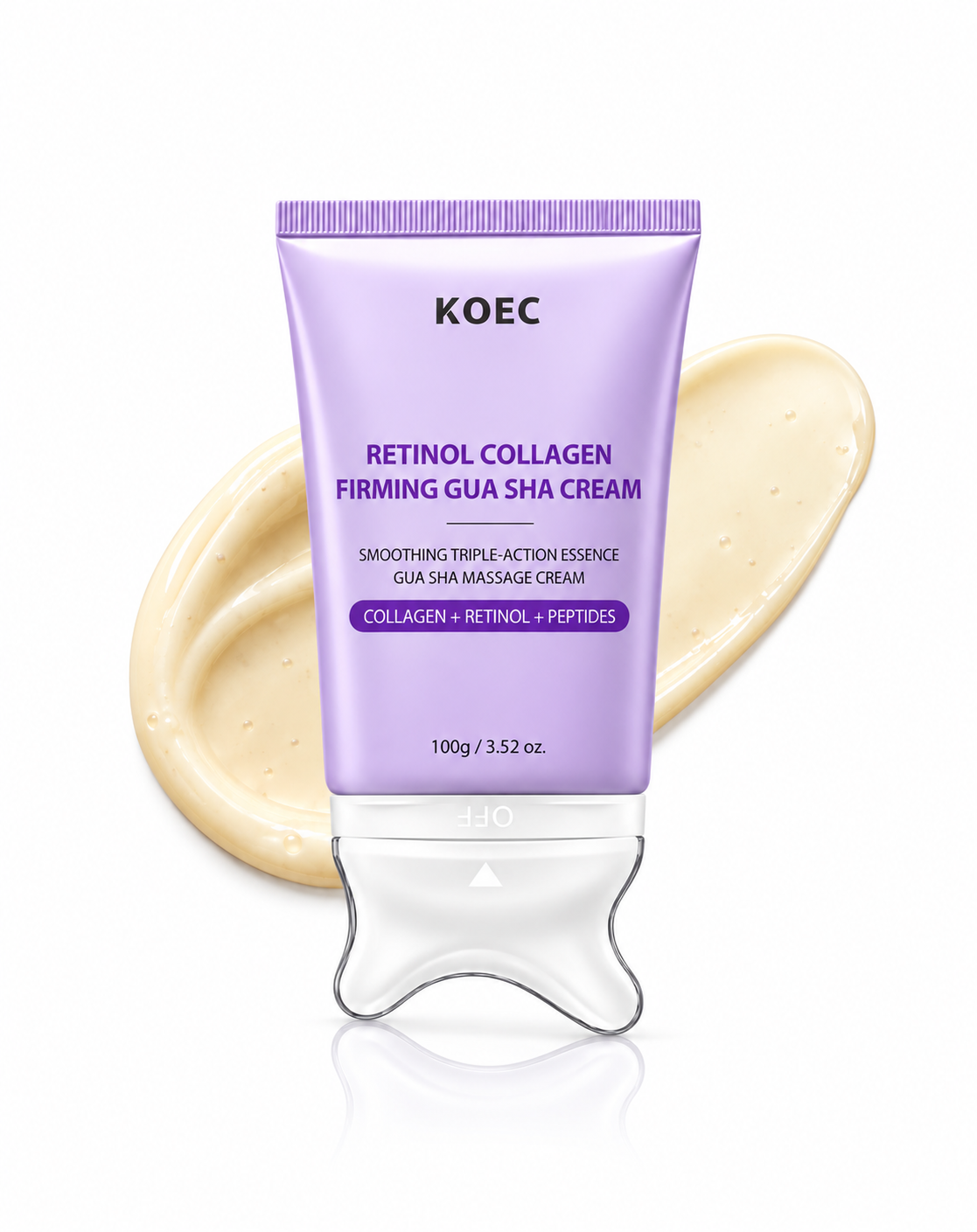 Firming Gua Sha Cream 90 g – Anti fijne lijntjes, verbetering huidtextuur & tekenen zon veroorzaakte huidveroudering - Retinol, Collageen & Peptiden