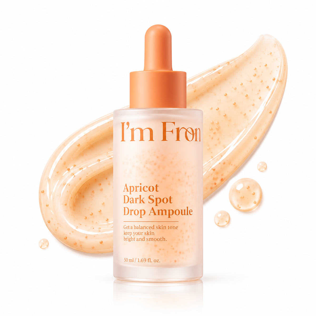 I'm From Apricot - Dark Spot, Drop Ampoule Serum (50ml) Verhelderende Melasma- en Vlekkenverwijderaar, egaliseert de teint, herstelt doffe huid