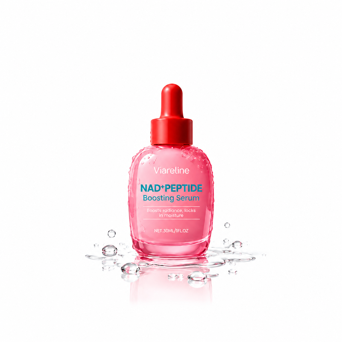 🩷 Viareline NAD+ Peptide Boosting Serum – Pink