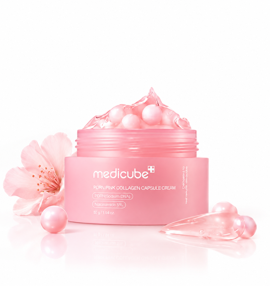 Medicube PDRN Collageen Capsule creme  - Verbeteren huidstructuur , Anti rimpel Pink Parel (50g)