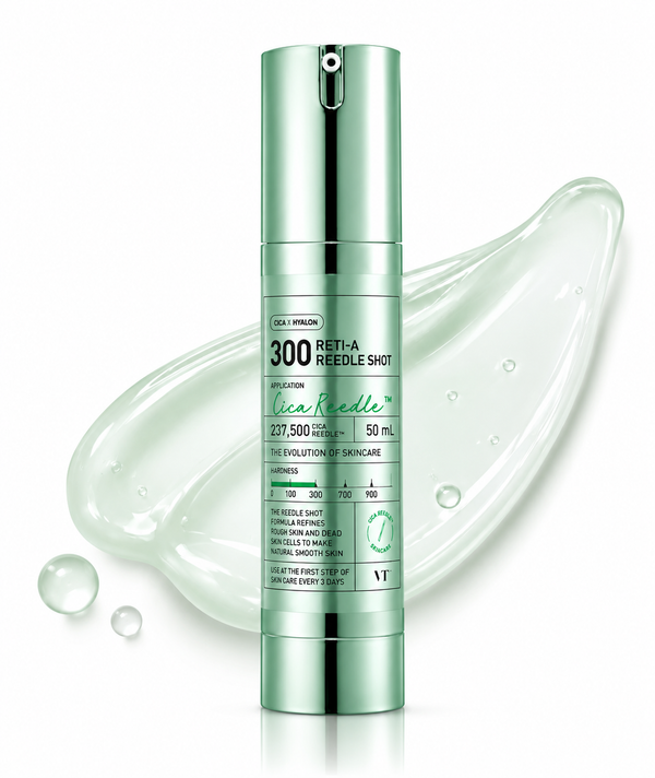 VT Cica Reedle™ 300 RETI-A Reedle Shot – 50 ml Vita-Light microcrystals, CICA, vitaminecomplexen en brightening actives 300hL