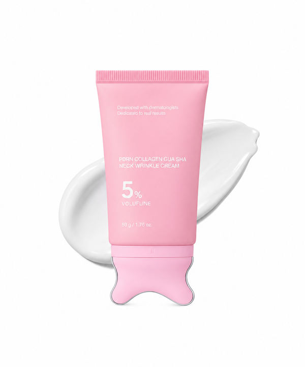 PDRN & Collageen Gezicht - Halscrème met geïntegreerde Gua Sha Tool (90 g)