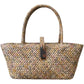 Snake leather beach handbag, 'Palm'
