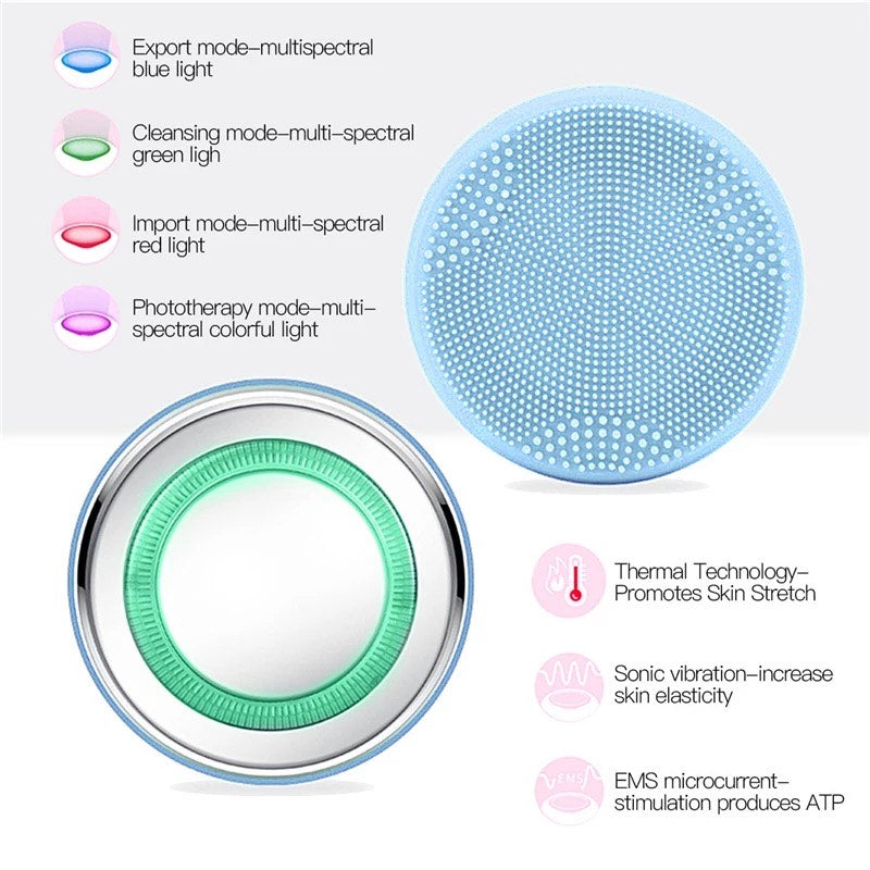 BABY SONIC, light therapy, thermo sensor, cleanser brush, product absorbtion